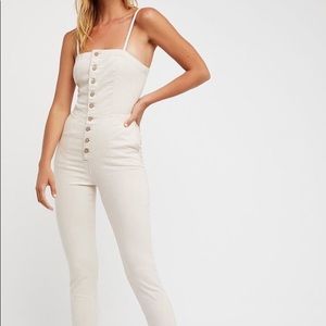 Free People Retro Denim One Piece
